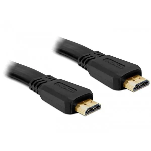 Kabllo HDMI DELOCK / A → A / St-St / Flat / 5.0m - 1