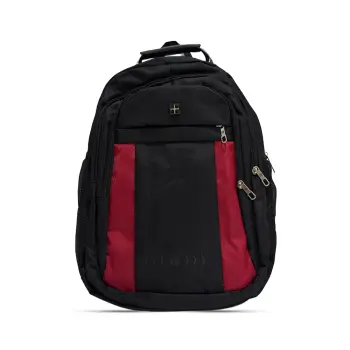 Çantë për Laptop S8502 / B53-87 / 15.6 Inch / Polyester / Waterproof / Soft handle / Lock+USB / E zezë/Kuqe