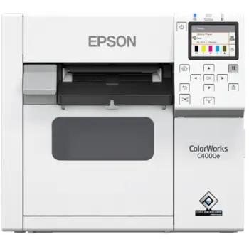 Printer etiketa Epson ColorWorks CW-C4000e BK, inkjet, 1200 x 1200 DPI, me kabllo