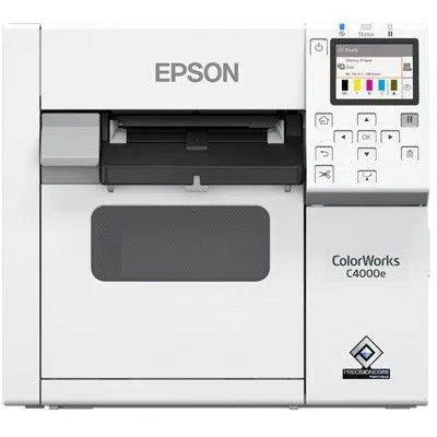 Printer Label Color Epson CW-C4000e (MK) / USB LAN Wi-Fi / 1200dpi – Bardhë - 1