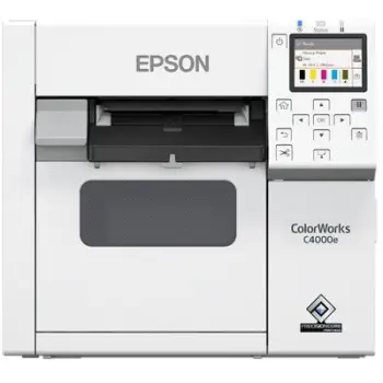 Printer Label Color Epson CW-C4000e (MK) / USB LAN Wi-Fi / 1200dpi – Bardhë