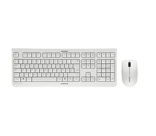 Combo (Tastierë & Maus) Cherry DW3000G – Gri e Hapur - 1
