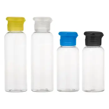 Set udhetimi shishe transperente 2x80ml dhe 2x100ml
