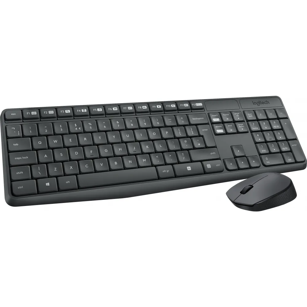 Combo (Tastierë & Maus) Logitech MK235 – Gri - 1