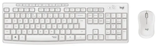 Set tastierë dhe maus Logitech MK295, wireless, e bardhë - 1