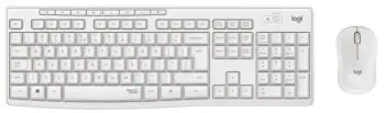 Set tastierë dhe maus Logitech MK295, wireless, e bardhë