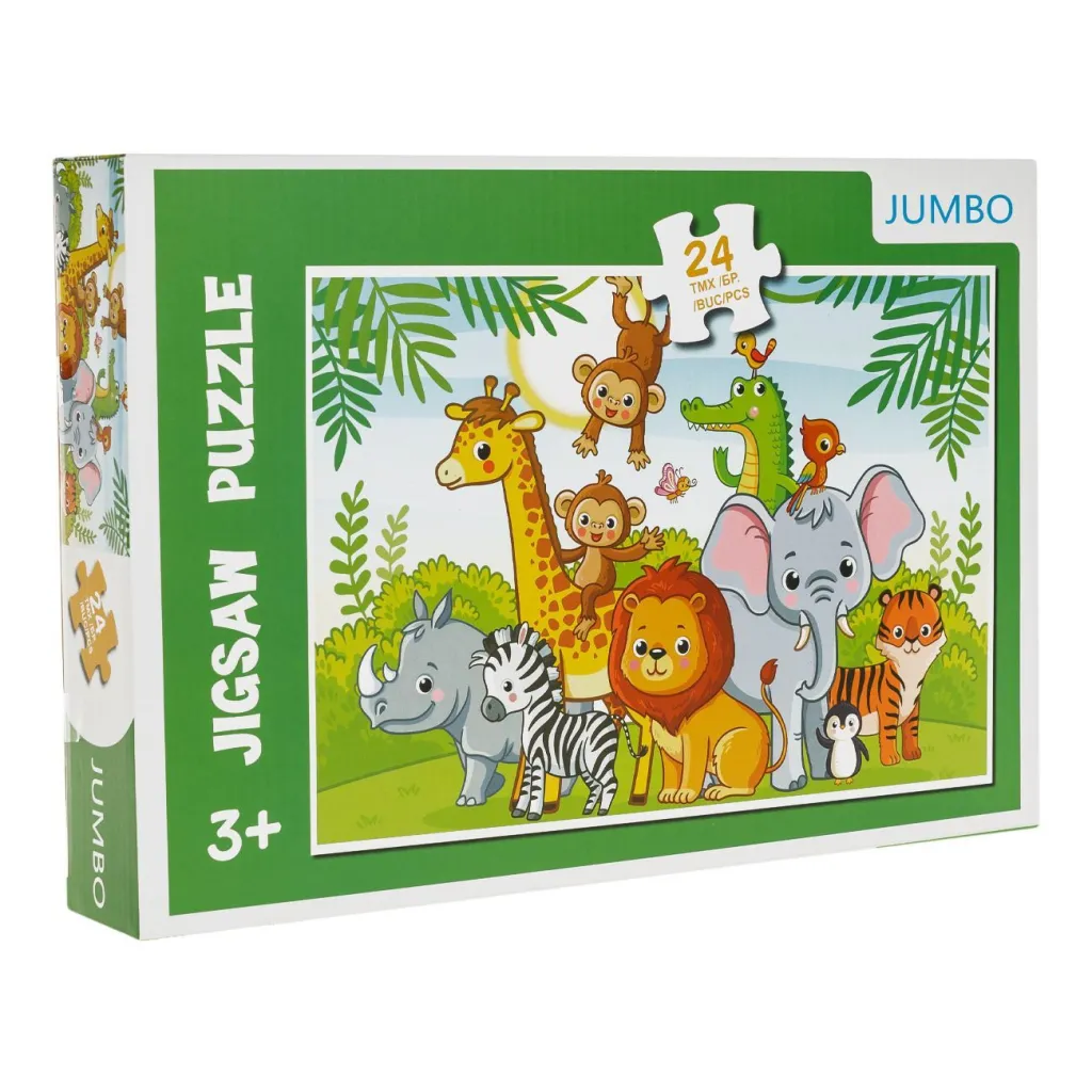 Puzzle kafshe xhungle 24cp - 1