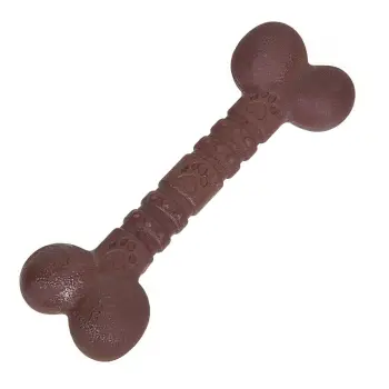 Lodër qeni me kockë, kafe me shije mish viçi 12cm