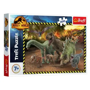 Puzzle me Dinosaurët e Jurassic (200 copë) - Trefl