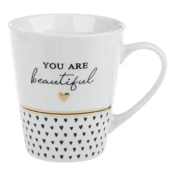Filxhan i bardhe me zemra you are beautiful 10.2x9 360ml