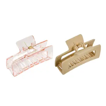 Kapese flokesh drejtkendore nude dhe e tejdukshme 8.5 cm 2 cp
