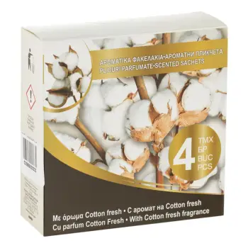 Aromatizues dollapi me aromë pambuku të freskët - 4 copë