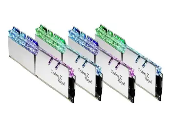 RAM Memorie G.Skill Trident Z Royal DDR4-3200 CL16 / 64GB (4x16GB) / DIMM / Quad-Kit / Intel XMP – Argjendi