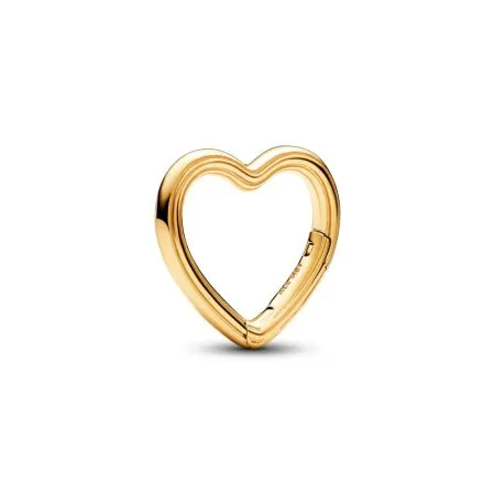 Heart 14k gold-plated openable link - 1