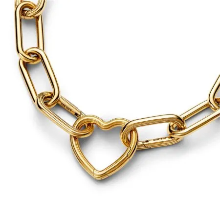 Heart 14k gold-plated openable link - 2
