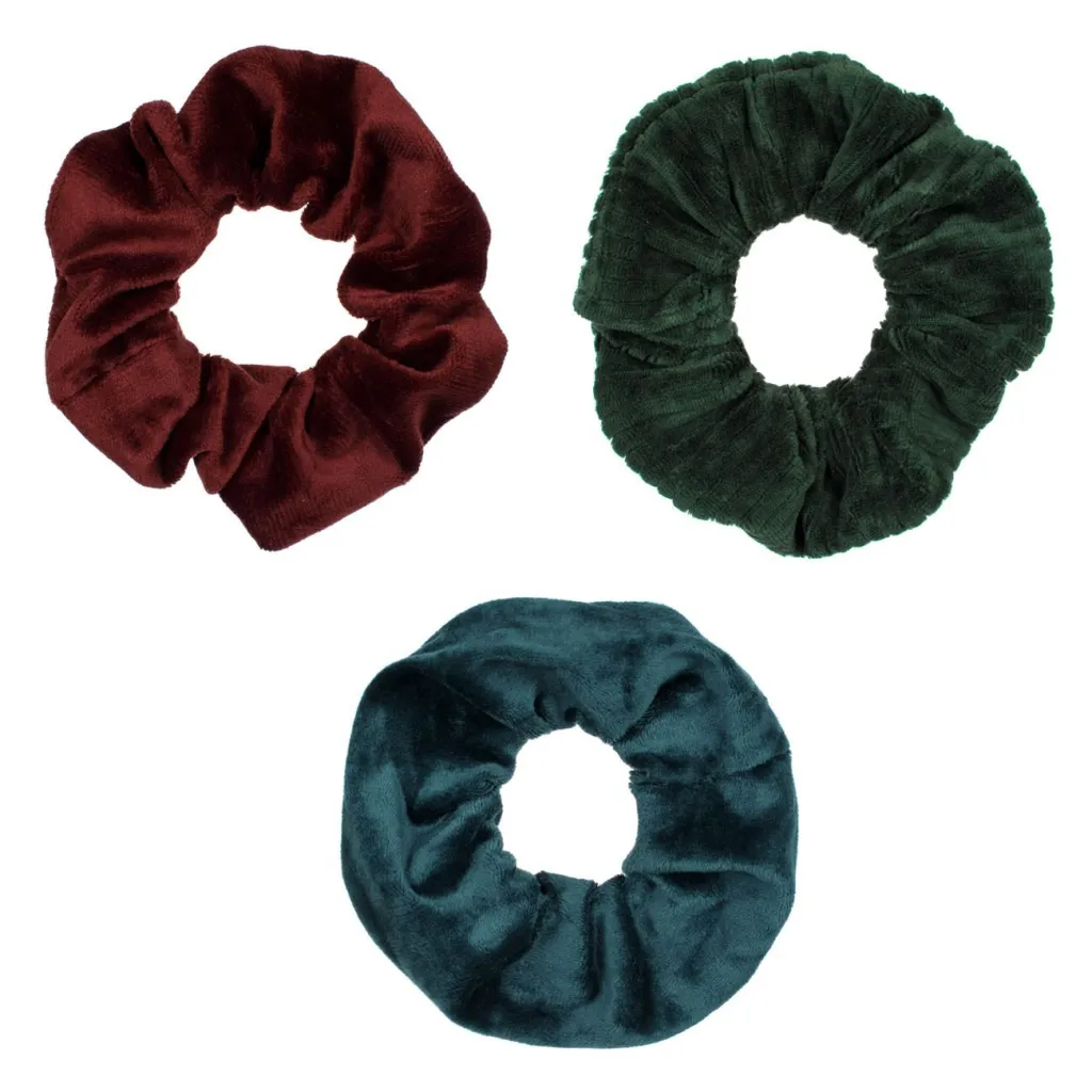 Scrunchy bezhe jeshil vishnje 3cp - 1