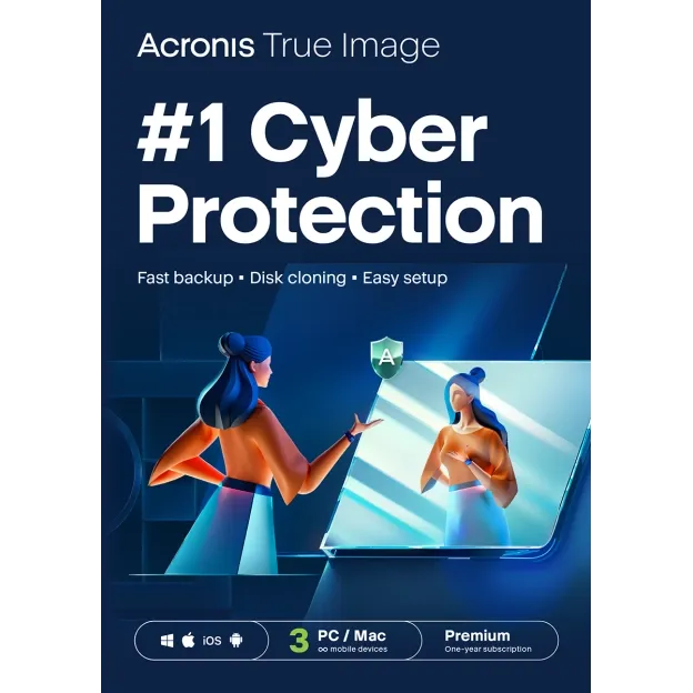 ESD Software Acronis True Image Essentials – 3-Year Subscription / 5 Devices / ESD Download - 1