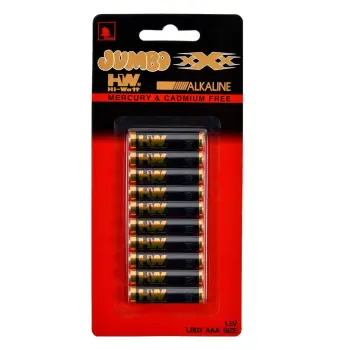 Bateri alkaline aaa 10 cp