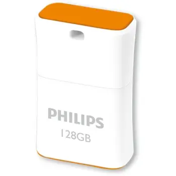 USB memorie Philips Pico Edition, 128GB, USB 2.0, portokalli