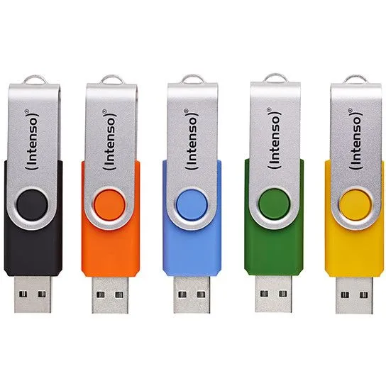 Flash Drive USB Intenso Office Line Multipack x5 Assorted Colors / 32GB / USB 3.2 - 1