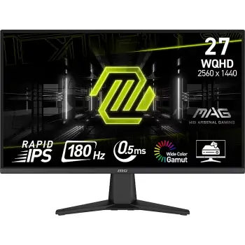 Monitor Gaming MSI MAG 275QF / 27″ / WQHD Rapid IPS / 180 Hz / 0.5ms / 2xHDMI + VGA – Zezë