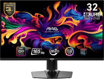 Monitor gaming MSI MAG 321UPDE QD OLED, 32", 4K, i zi