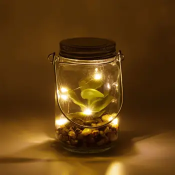 Vazo dekoruese led me bime dhe gure 8 x 13.5 cm