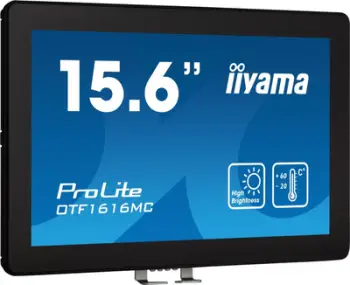 Monitor me prekje Iiyama 15.6", 10 pika prekje, high brightness, i zi