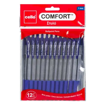 Set stilolapsa cello ballpen 12 cp blu gri