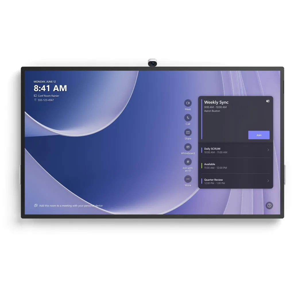 Monitor Interaktiv Microsoft Surface Hub 3 / 85″ 4K UHD Touch / Windows 11 Pro Platin - 1