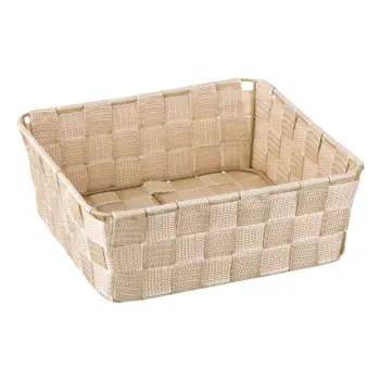 Shporte magazinimi me thurje bezhe 24 x 24 x 8.5cm