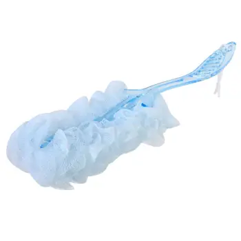 Sfungjer rrjetë me dorezë plastike blu 40 cm