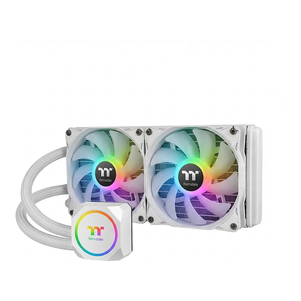 Ftohës për Procesor 240mm Thermaltake TH240 V3 ARGB Sync AIO Snow Edition – Bardhë - 1