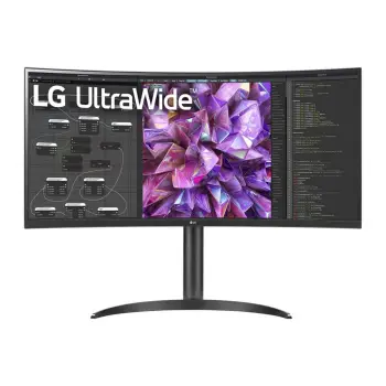 Monitor LG UltraWide 34WQ75X-B / 34″/ Quad HD IPS / Curved / LED / 60 Hz / 5 ms / HDMI + DisplayPort – Zezë