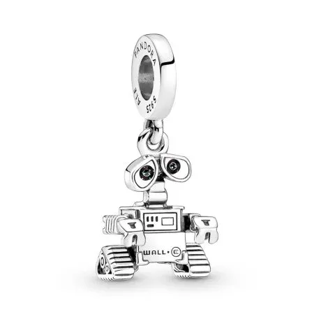 Disney Pixar Wall-E sterling silver dangle with glitter, red and black enamel - 1