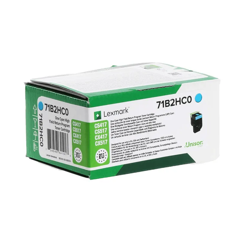 Toner Lexmark 71B2HC0 – Blu - 1
