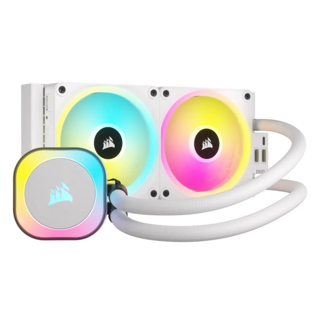 Ftohës për Procesor Corsair iCUE LINK H100i RGB Liquid CPU Cooler – Bardhë - 1