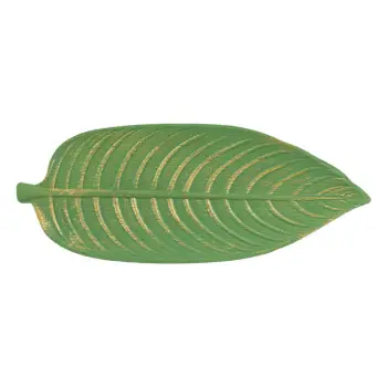 Pjate ne forme gjethe jeshile 45 x 18 cm