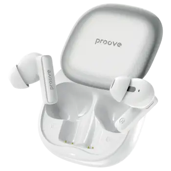 Dëgjuse wireless Proove NoLimit TWS me Hybrid ANC dhe aplikacion inteligjent (APP), të bardha