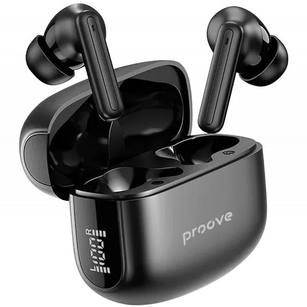 Dëgjuse wireless Proove Tempo TWS, ANC, me aplikacion, të zeza - 2