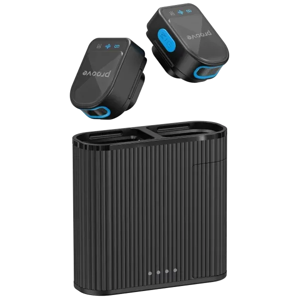 Mikrofon wireless Proove DualCast, set 2 copë me kuti për karikim - 2