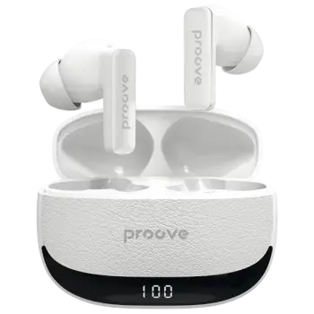 Dëgjuse wireless Proove Dreamer TWS me ANC dhe aplikacion dedikuar (APP), të bardha