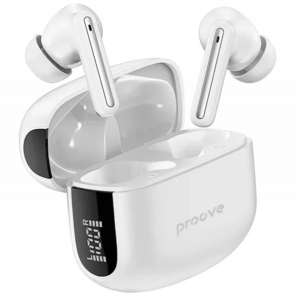Dëgjuse wireless Proove Tempo TWS, ANC, me aplikacion, të bardha - 2