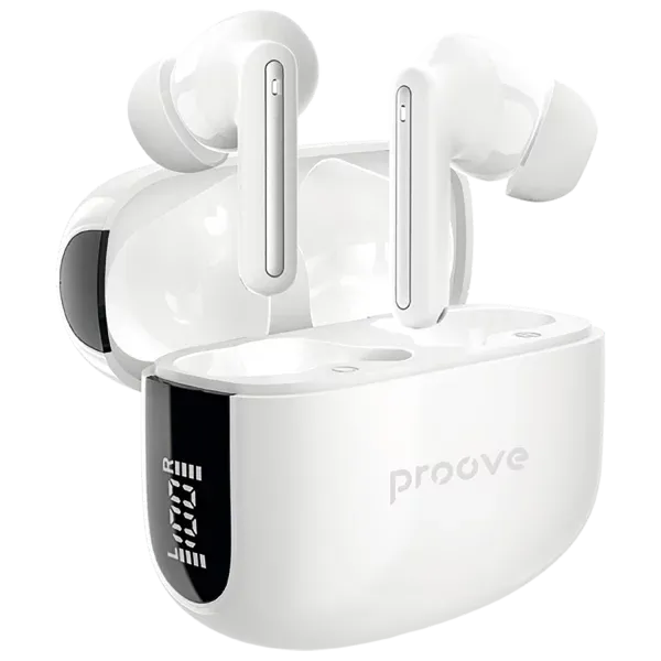 Dëgjuse wireless Proove Tempo TWS, ANC, me aplikacion, të bardha - 3