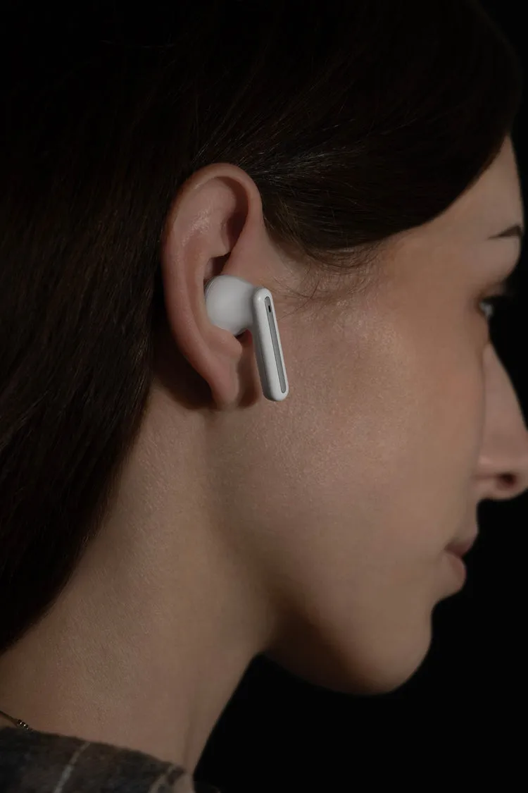 Dëgjuse wireless Proove Tempo TWS, ANC, me aplikacion, të bardha - 6