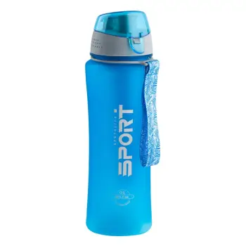 Shishe uji plastike ne ngjyre blu 650 ml