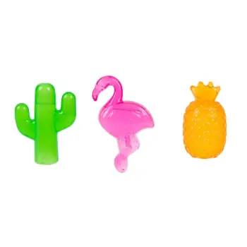Set 24 pako akulli forme kaktusi, ananas dhe flamingo