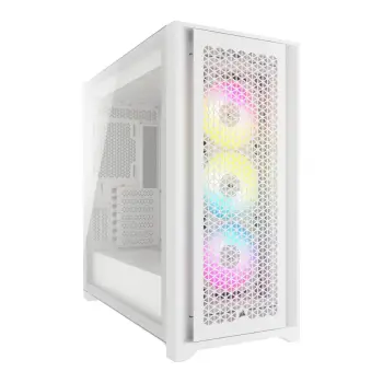 Kasë Midi Tower Corsair iCUE 5000D RGB Airflow Window – Bardhë