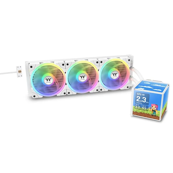 Ftohës për Procesor Thermaltake MINECUBE 360 Ultra AIO / ARGB / Fan – Bardhë - 1