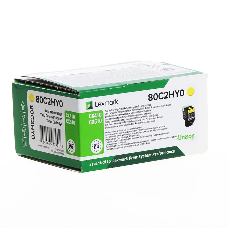 Toner Lexmark 802HY / XXL – Verdhë - 1